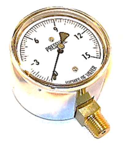 Kodiak Controls 25-15WC Pressure Gauge