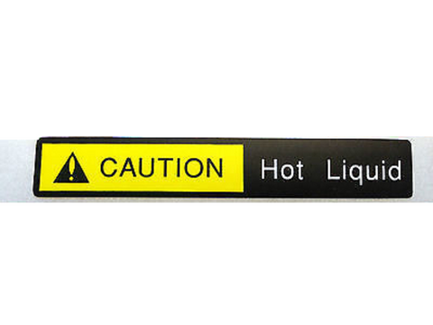 Bloomfield 2M-72486 BBD-82486 Aftermarket Label CAUTION HOT LIQUID