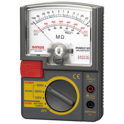 PDM5219S | 125V / 250V / 500V Analog Insulation Tester / Portable Insulation Resistance Meter