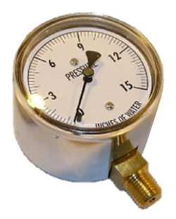 Kodiak Controls 25-15WC Pressure Gauge